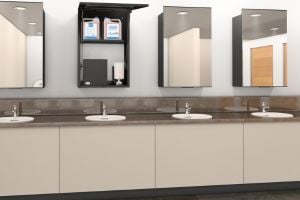 Declutter Countertops with These Hidden Washroom Storage Ideas